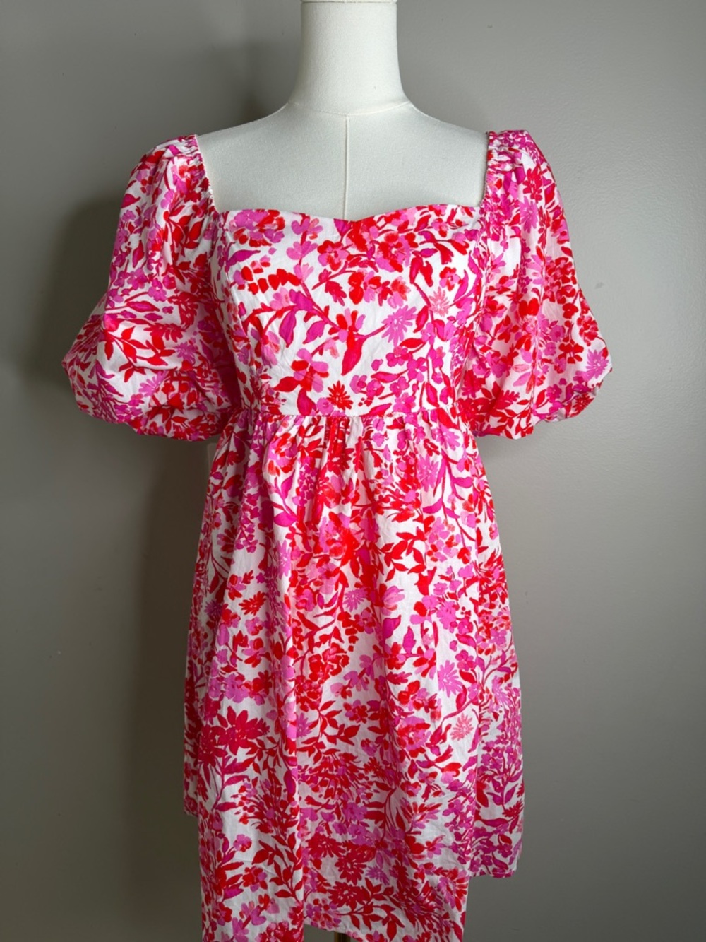 Puff Shoulder Mini Dress - Sugarlips NWT - Picture 3 of 12